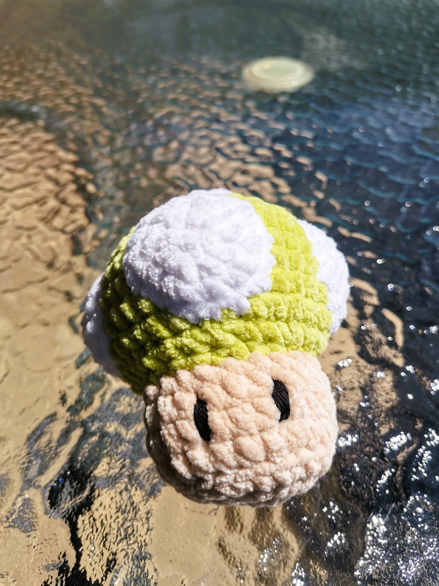 Handmade Crochet Plush – 1Up Mushroom