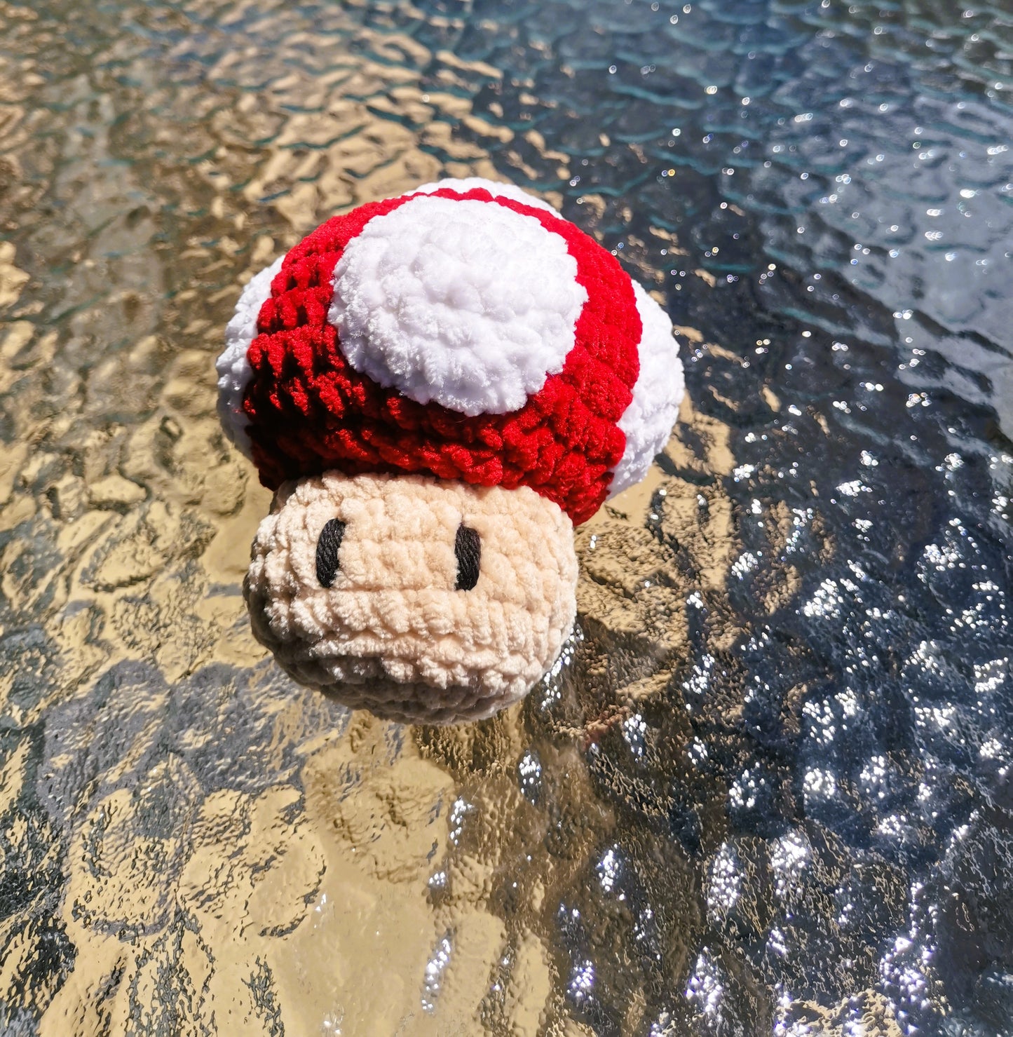 Handmade Crochet Plush – 1Up Mushroom