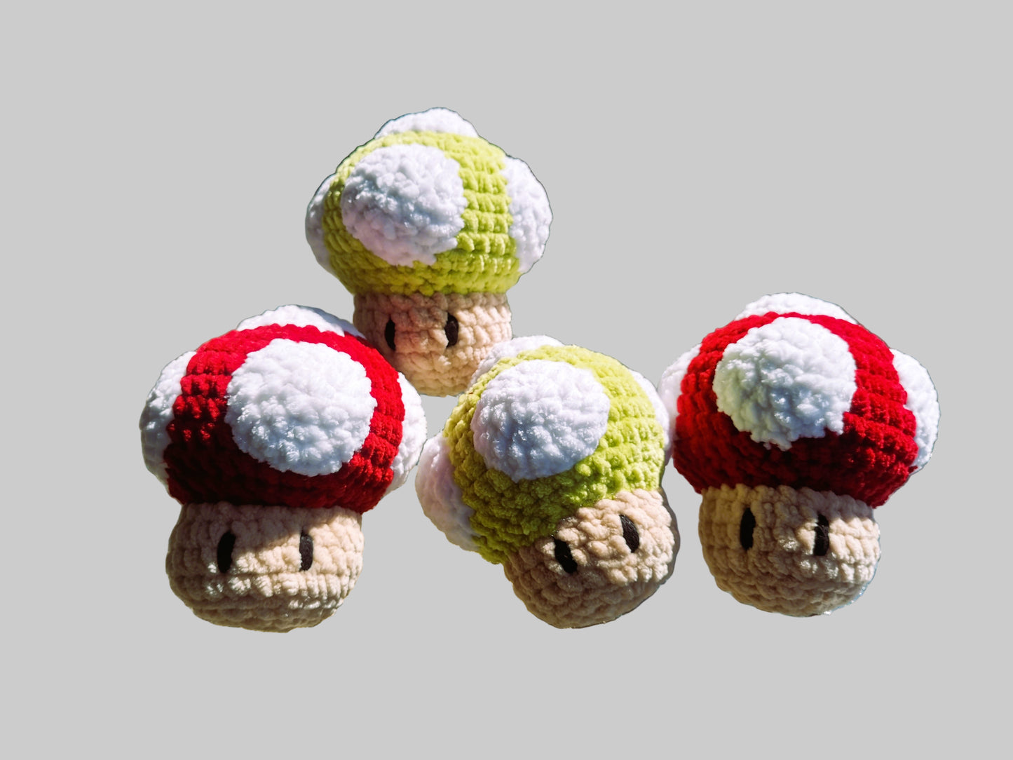 Handmade Crochet Plush – 1Up Mushroom