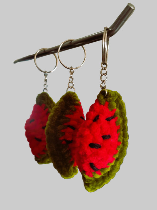 Handmade Crochet Plush – Mini Watermelon Slices
