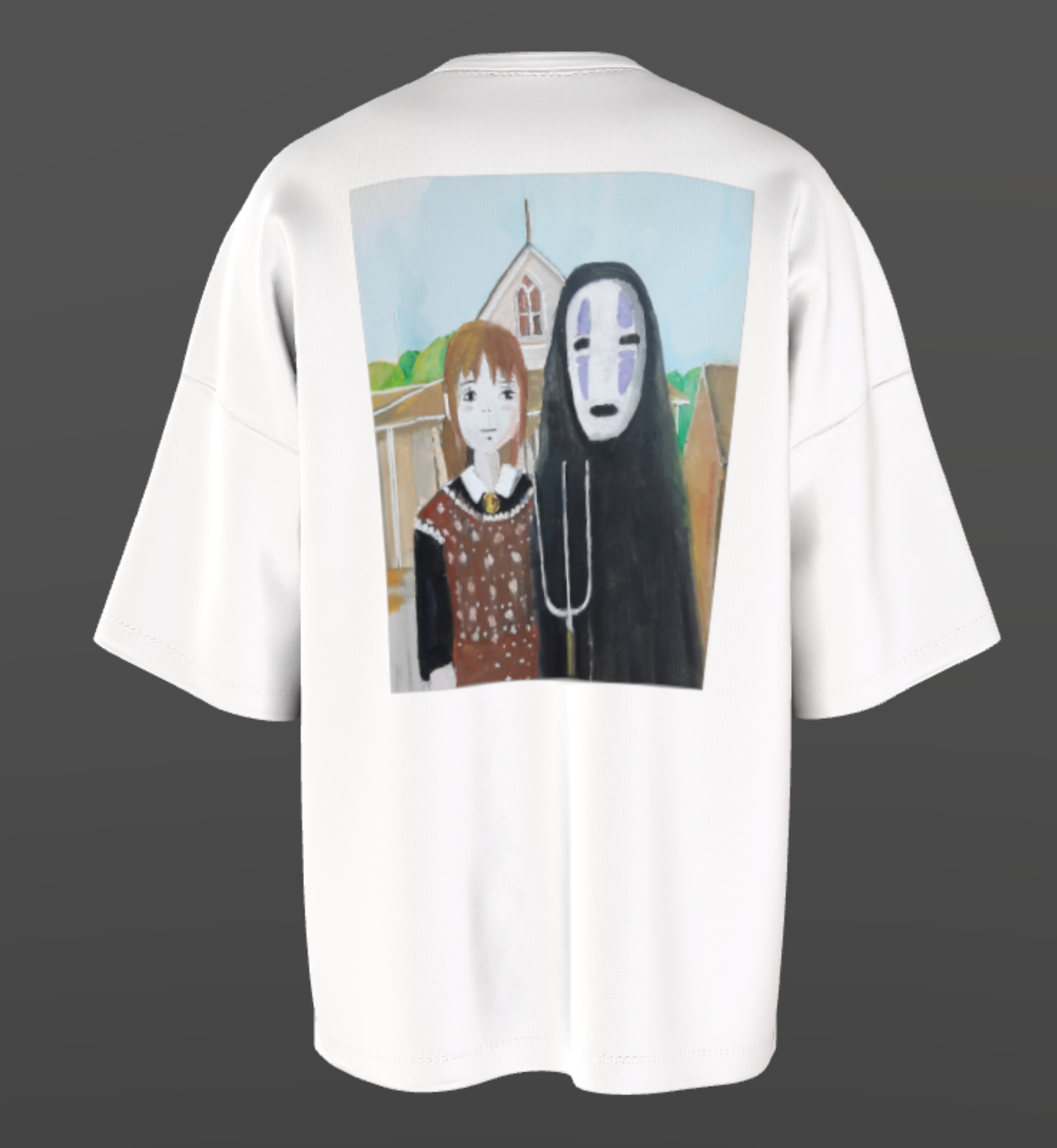 American Gothic  (Grant Wood) x Spirited Away